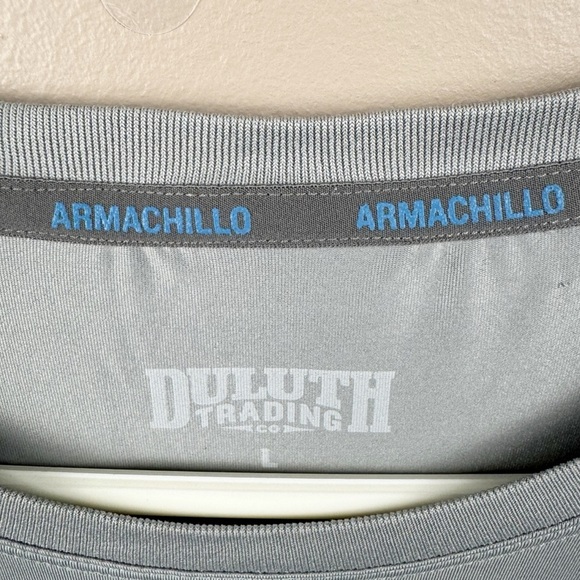 Duluth Trading Co Gray Men's Armachillo Crew Undershirt Size Large Work - Picture 5 of 7